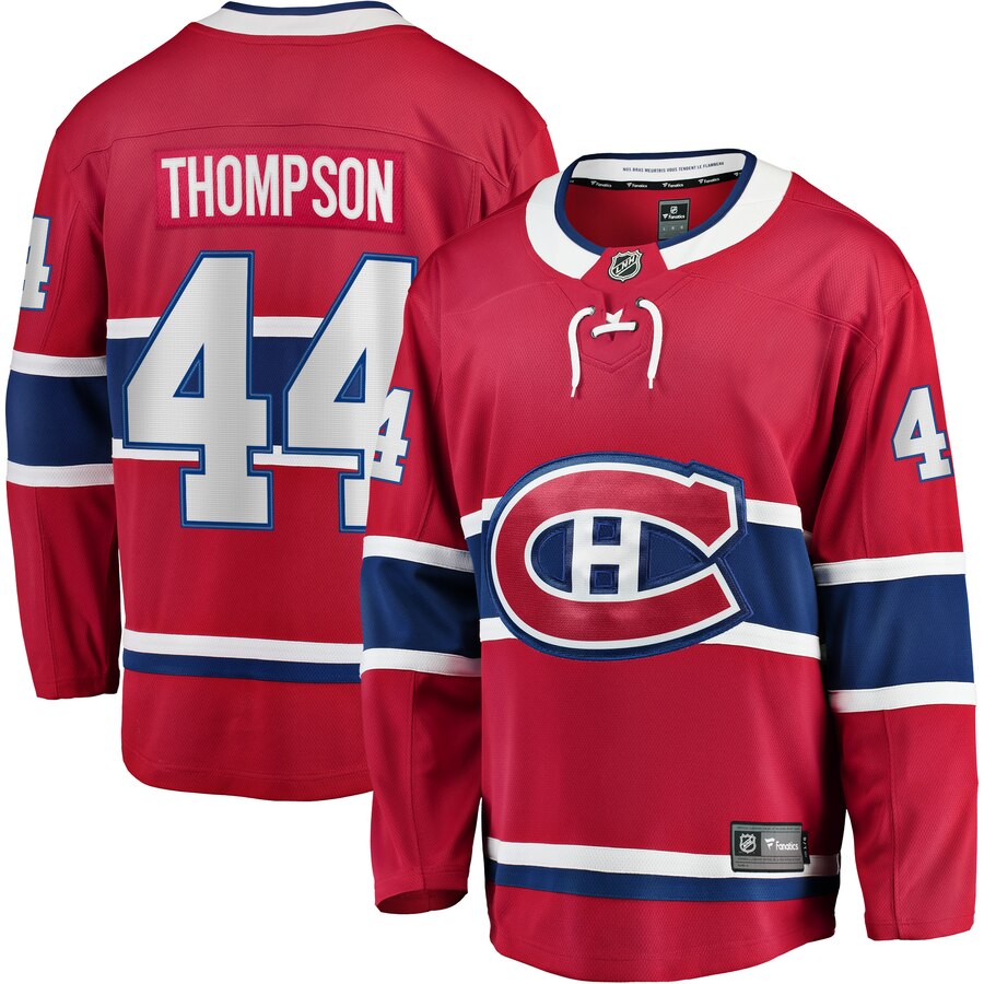 Nate Thompson Montreal Canadiens Fanatics Branded Home Breakaway Player Jersey Red