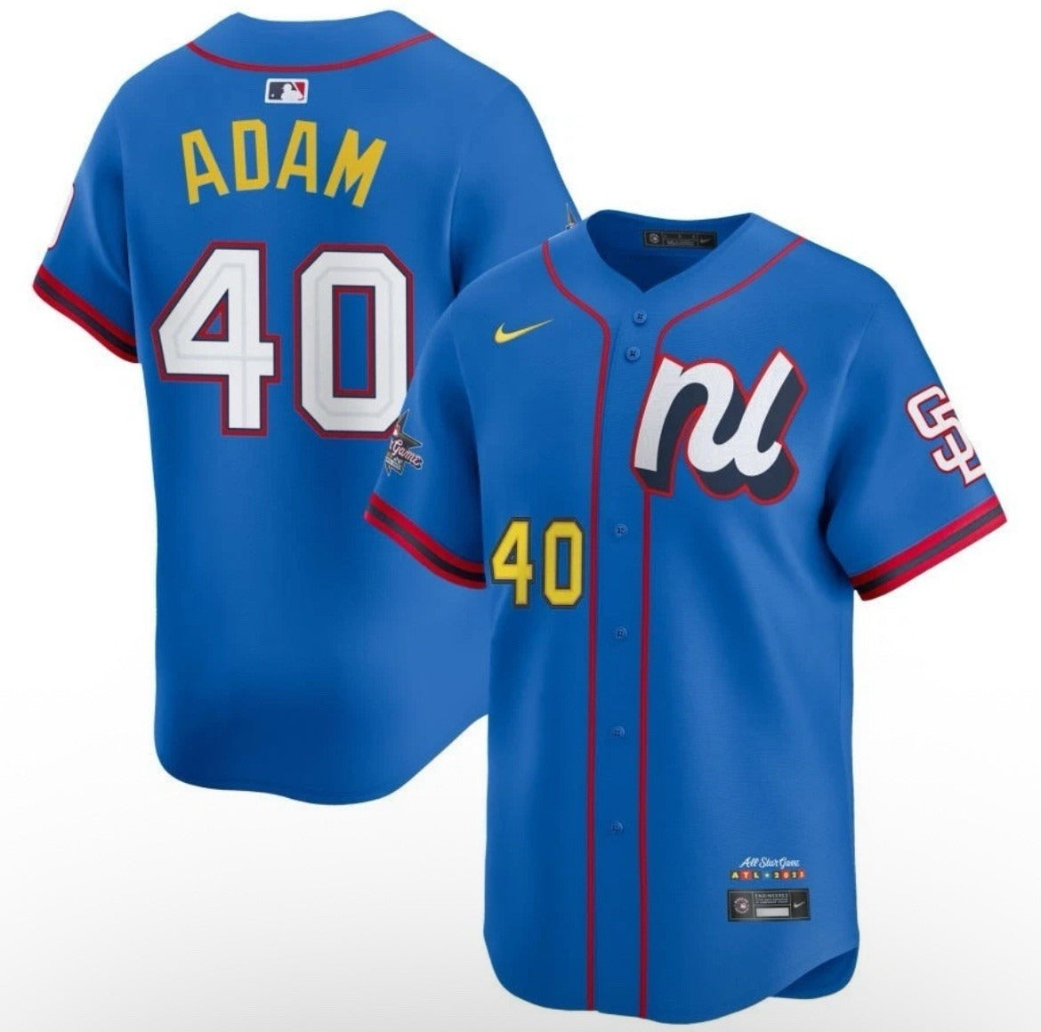 National League Jason Adam #40 Blue 2025 All-Star Game Limited Jersey Stitched