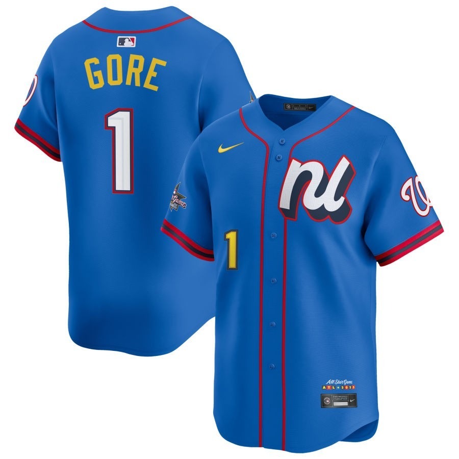 National League MacKenzie Gore Blue 2025 All-Star Game Limited Jersey Stitched