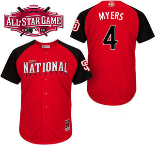 National League San Diego Padres 4 Wil Myers Red 2015 All star Game Player Jersey