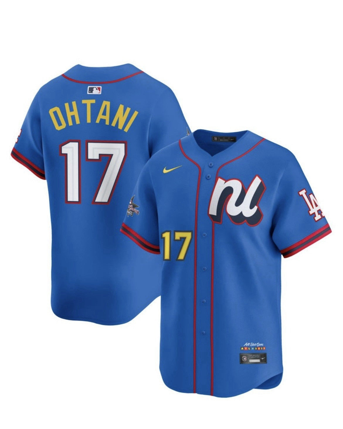 National League Shohei Ohtani #17 Blue 2025 All-Star Limited Jersey Stitched