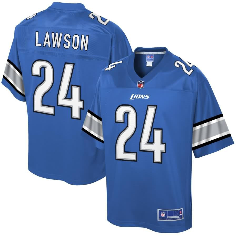 Nevin Lawson Detroit Lions Nfl Pro Line Historic Logo Player Jersey Blue