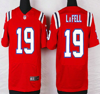 New England Patriots 19 Brandon Lafell Red Alternate Nfl Nike Elite Jersey