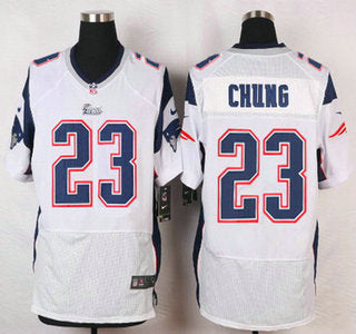 New England Patriots 23 Patrick Chung White Road Nfl Nike Elite Jersey