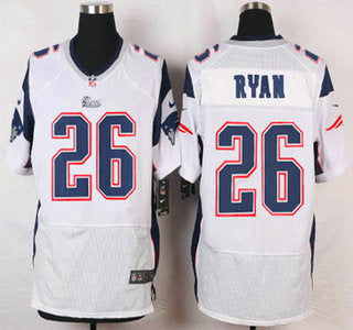 New England Patriots 26 Logan Ryan White Road Nfl Nike Elite Jersey