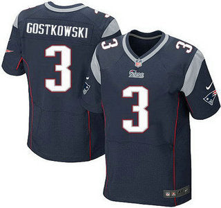 New England Patriots 3 Stephen Gostkowski Navy Blue Team Color Nfl Nike Elite Jersey
