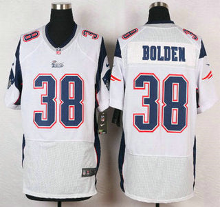 New England Patriots 38 Brandon Bolden White Road Nfl Nike Elite Jersey