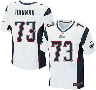 New England Patriots 73 John Hannah White Retired Player Nfl Nike Elite Jersey