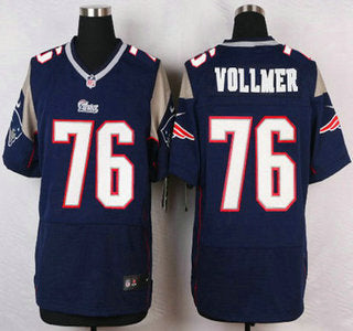New England Patriots 76 Sebastian Vollmer Navy Blue Team Color Nfl Nike Elite Jersey