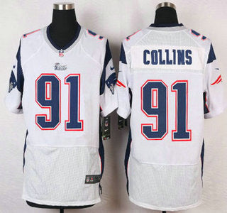 New England Patriots 91 Jamie Collins White Road Nfl Nike Elite Jersey
