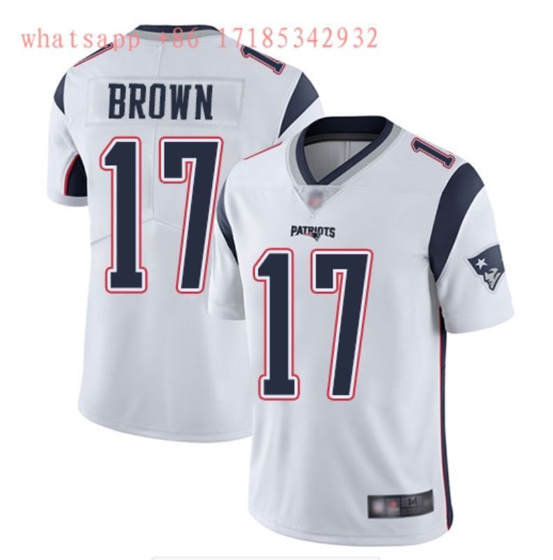 New England Patriots Antonio Brown 17 Nfl 2020 White Jersey Jersey