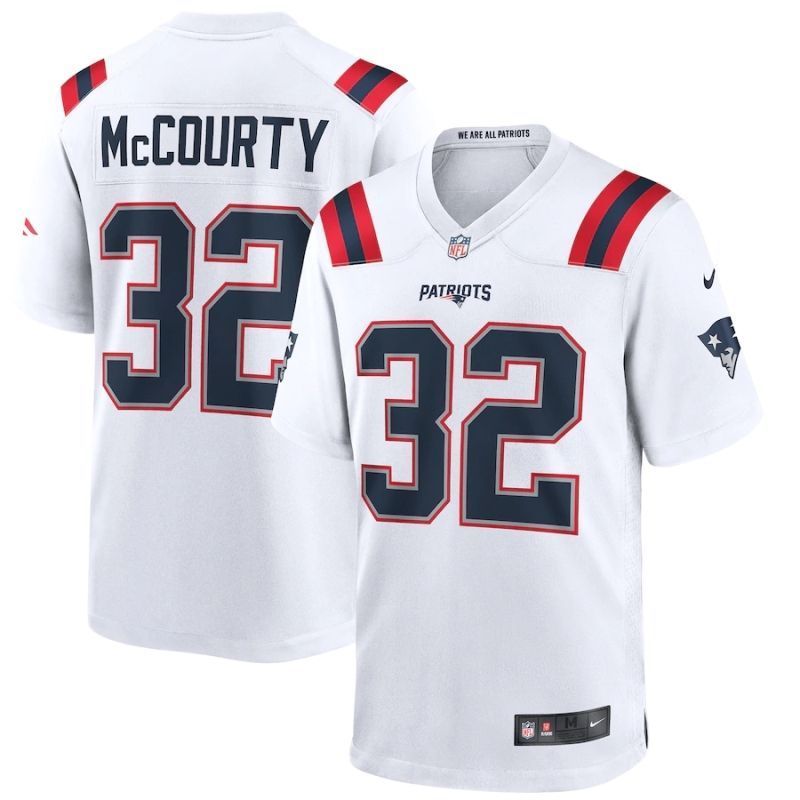 New England Patriots Denvin Mccourty 32 Nfl 2020 White Jersey Jersey