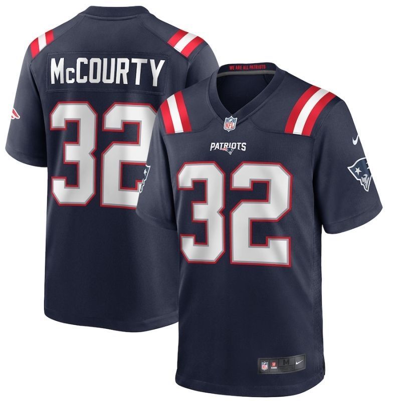 New England Patriots Devin Mccourty 32 Nfl 2020 Black Blue Jersey