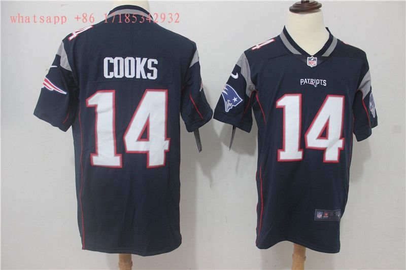 New England Patriots In Cooks 14 Nfl 2020 Navy Jersey Jersey