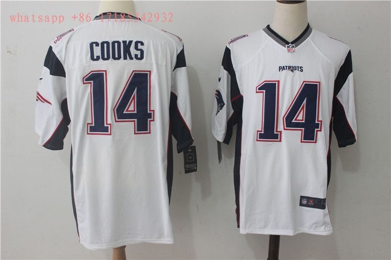 New England Patriots In Cooks 14 Nfl 2020 White Jersey Jersey