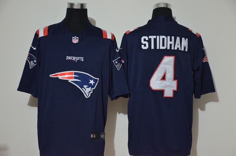 New England Patriots Jarrett Stidham 4 Nfl 2020 Black Blue Jersey