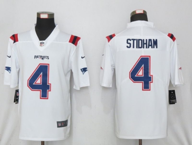 New England Patriots Jarrett Stidham 4 Nfl 2020 White Jersey Jersey