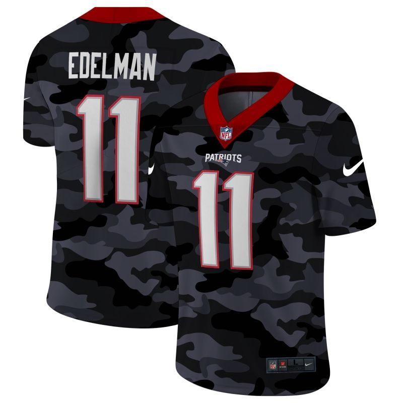 New England Patriots Julian Brandedelman 11 Nfl 2020 Camo Black Jersey