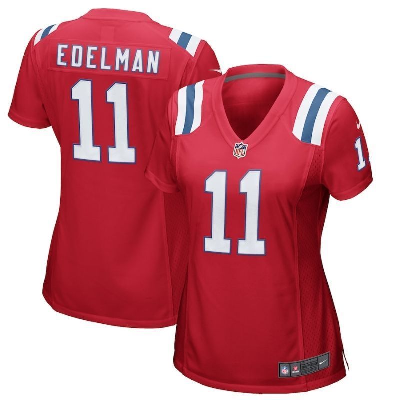 New England Patriots Julian Brandedelman 11 Nfl 2020 Crimson Womens Jersey