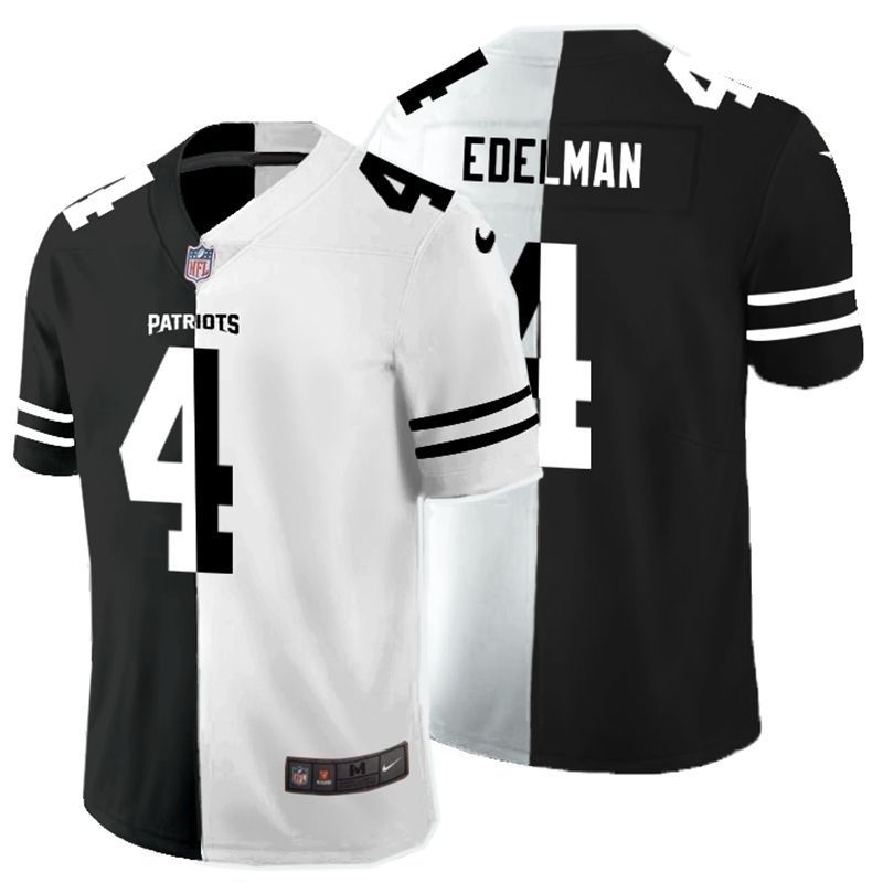 New England Patriots Julian Brandedelman 4 Nfl 2020 Black And White Jersey