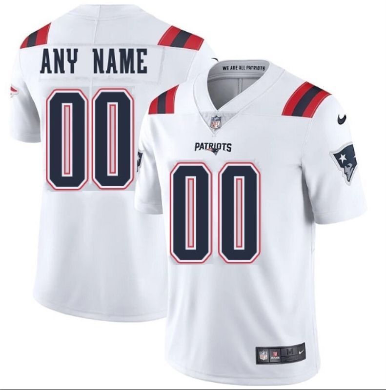 New England Patriots Nfl 2020 Personalized Custom White Jersey Custom Jersey