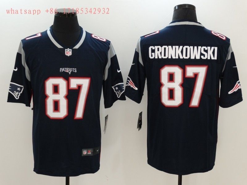 New England Patriots Rob Gronkowski 87 Nfl 2020 Navy Jersey Jersey