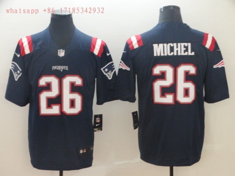 New England Patriots Sony Michel 26 Nfl 2020 Navy Jersey Jersey
