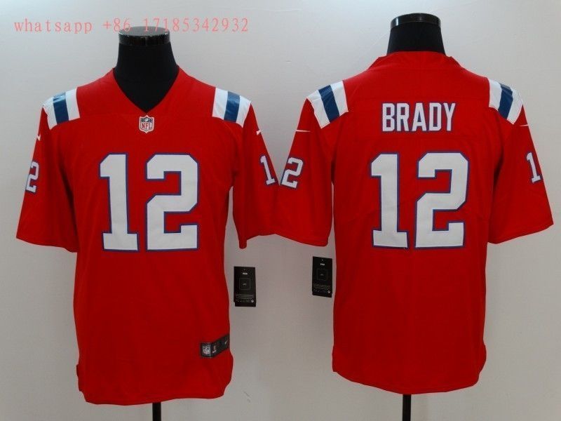 New England Patriots Tom Brady 12 Nfl 2020 Red Jersey Jersey