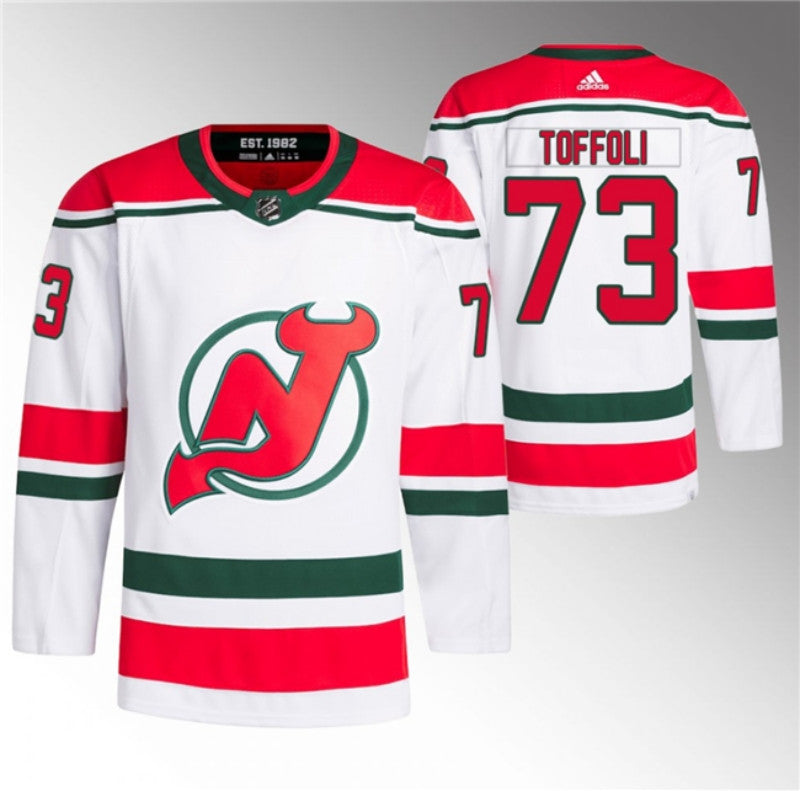 New Jersey Devils 73 Tyler Toffoli White Stitched Jersey