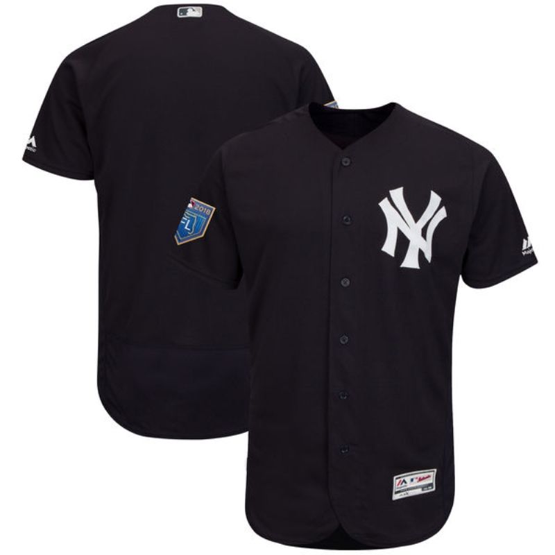 New Mlb 2018 Spring Brandedition Personalized York Yankees Black Jersey