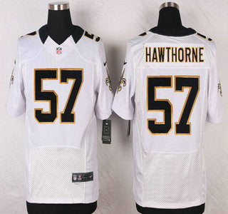New Orleans Saints 57 David Hawthorne White Road Nfl Nike Elite Jersey