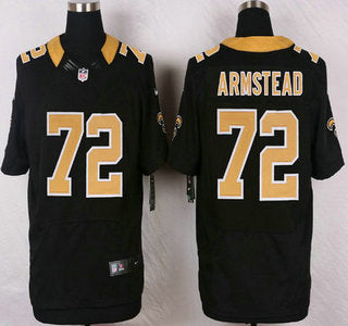 New Orleans Saints 72 Terron Armstead Black Team Color Nfl Nike Elite Jersey