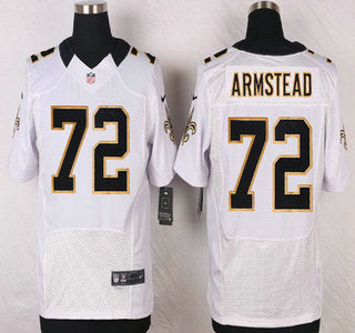 New Orleans Saints 72 Terron Armstead White Road Nfl Nike Elite Jersey