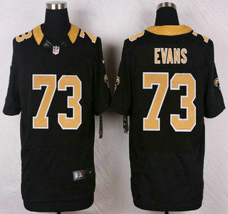 New Orleans Saints 73 Jahri Evans Black Team Color Nfl Nike Elite Jersey