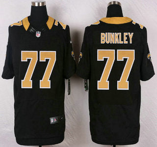 New Orleans Saints 77 Brodrick Bunkley Black Team Color Nfl Nike Elite Jersey
