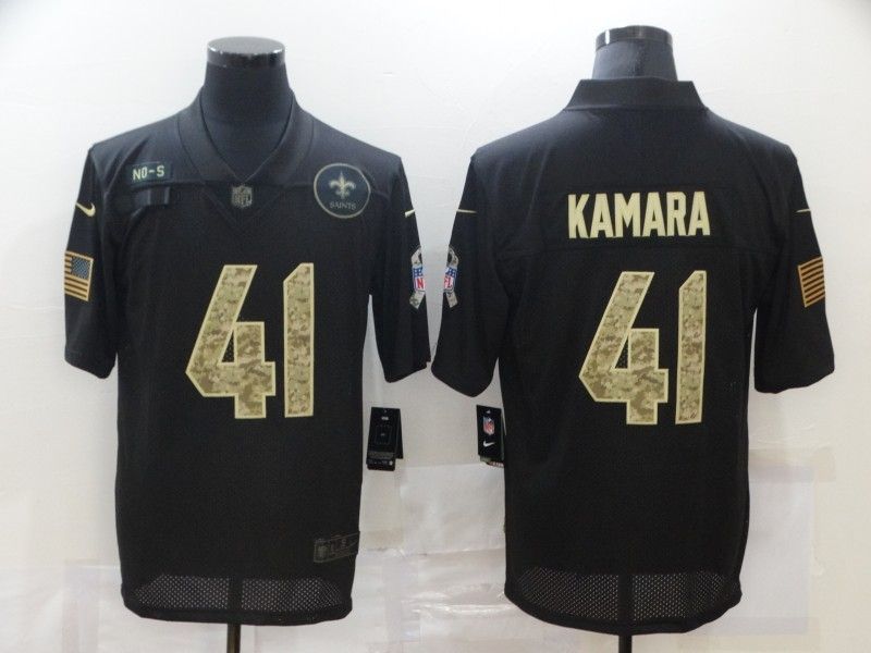 New Orleans Saints Alvin Kamara 41 Nfl 2020 Black Jersey