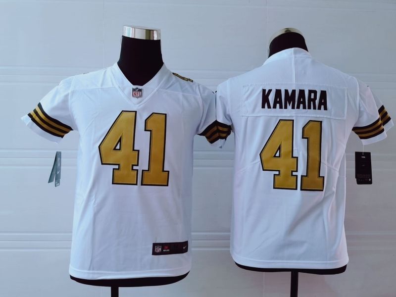 New Orleans Saints Alvin Kamara 41 Nfl 2020 White Jersey