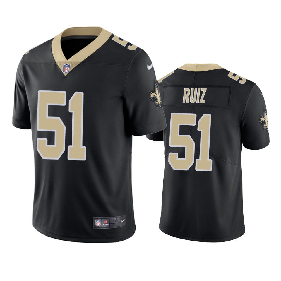 New Orleans Saints Cesar Ruiz Black 2020 Nfl Draft Vapor Limited Jersey