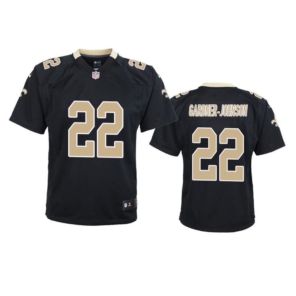 New Orleans Saints Chauncey Gardner johnson 2019 Nfl Draft Black Game Youth Jersey