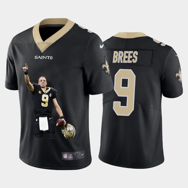 New Orleans Saints Drew Brees 9 Nfl 2020 Black Jersey