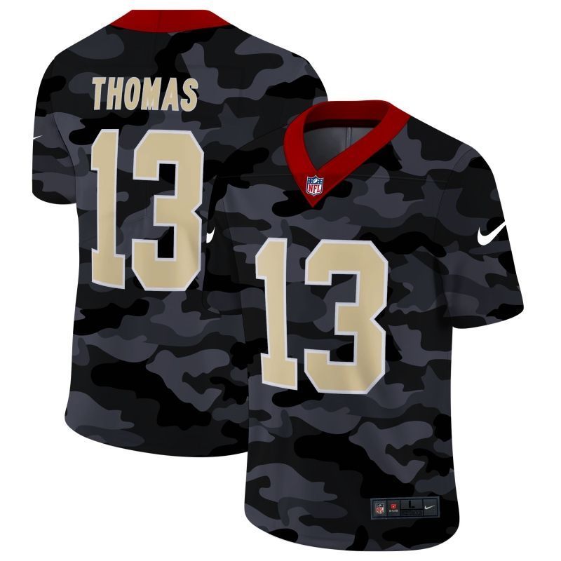 New Orleans Saints Michael Thomas 13 Nfl 2020 Camo Black Jersey