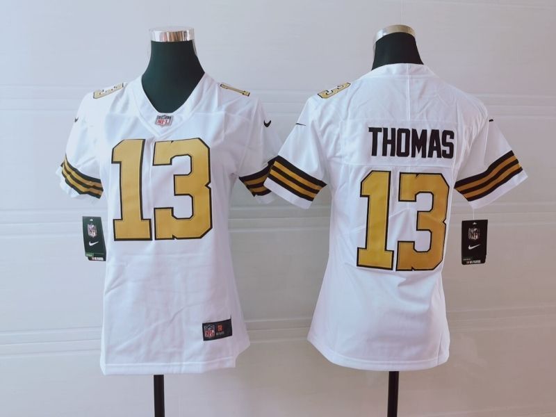 New Orleans Saints Michael Thomas 13 Nfl 2020 White Womens Jersey