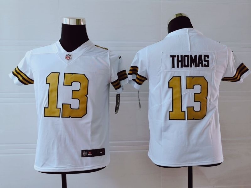 New Orleans Saints Micheal Thomas 13 Nfl 2020 White Jersey