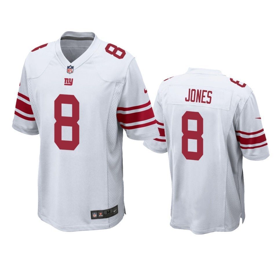 New York Giants Daniel Jones 2019 Nfl Draft White Game Jersey