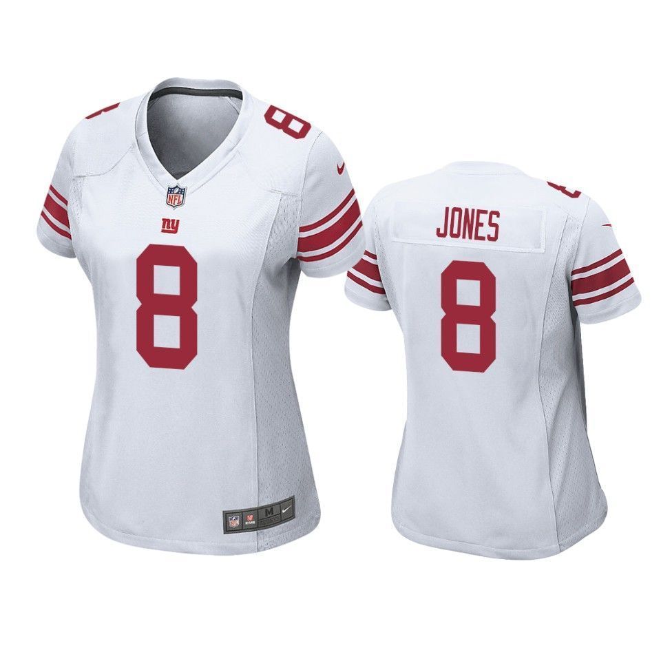 New York Giants Daniel Jones 2019 Nfl Draft White Game Womens Jersey