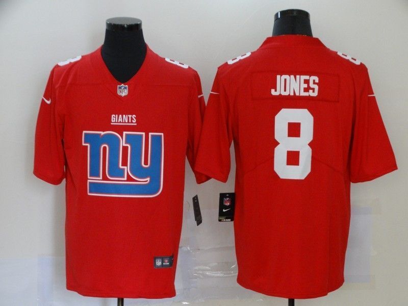 New York Giants Daniel Jones 8 Nfl 2020 Red Orange Jersey