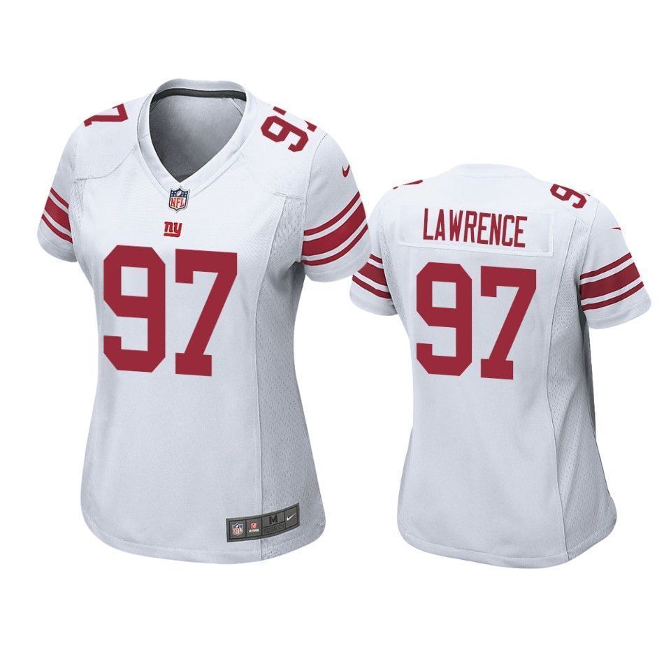 New York Giants Dexter Lawrence 2019 Nfl Draft White Game Womens Jersey