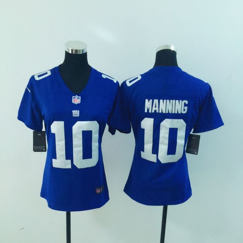 New York Giants Eli Manning 10 Nfl 2020 Blue Womens Jersey