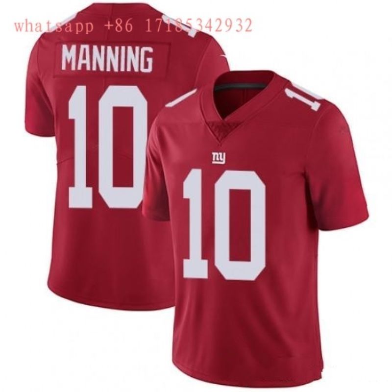 New York Giants Eli Manning 10 Nfl 2020 Red Jersey Jersey