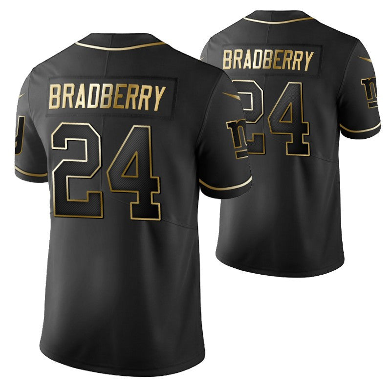 New York Giants James Bradberry 24 2021 Nfl Golden Brandedition Black Jersey Gift For Giants Fans